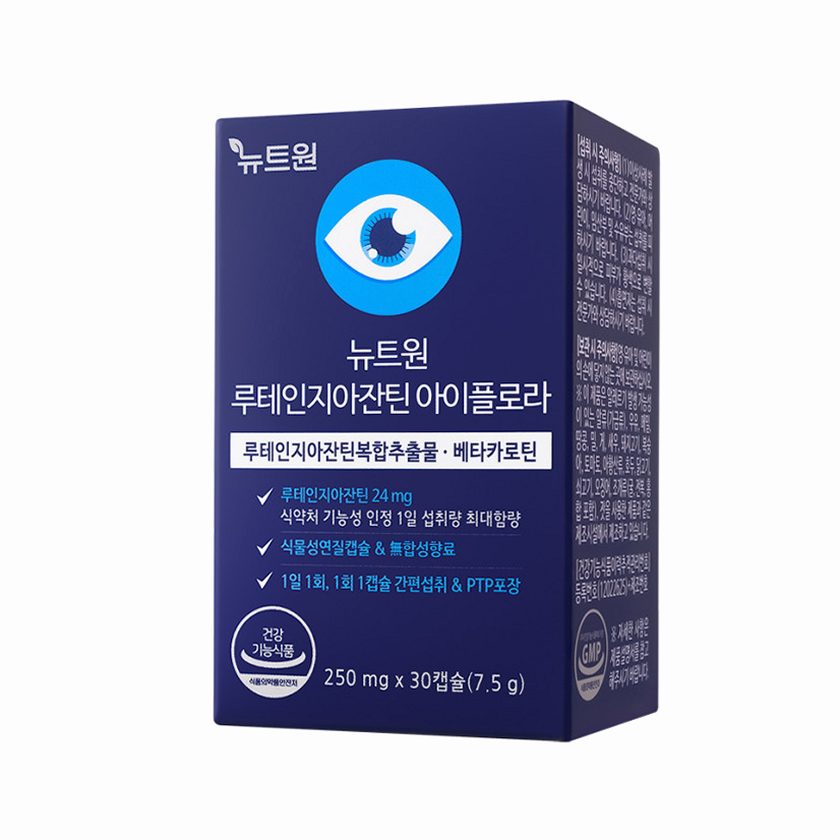 뉴트원 루테인지아잔틴 아이플로라 베타카로틴 눈건강 30캡슐, 1개